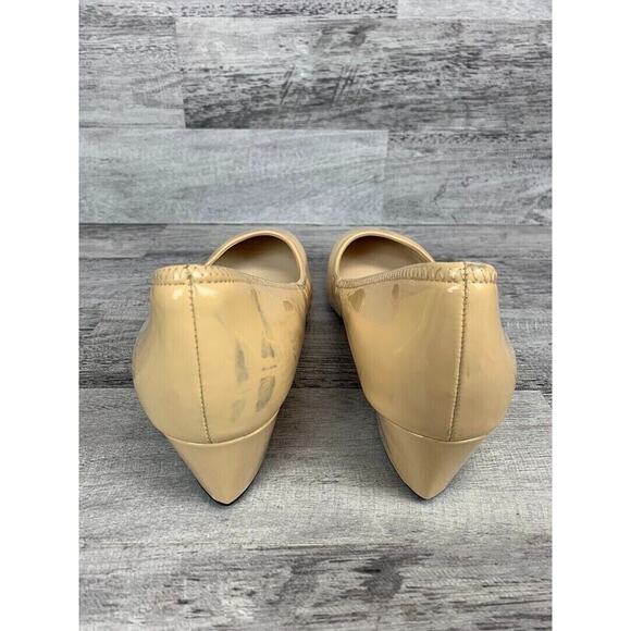 Cole Haan Womens Tan Patent Leather Low Wedge Pumps Size 11B - Picture 3 of 8